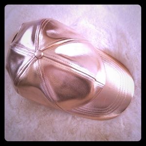 Gold "hip-hop" style hat